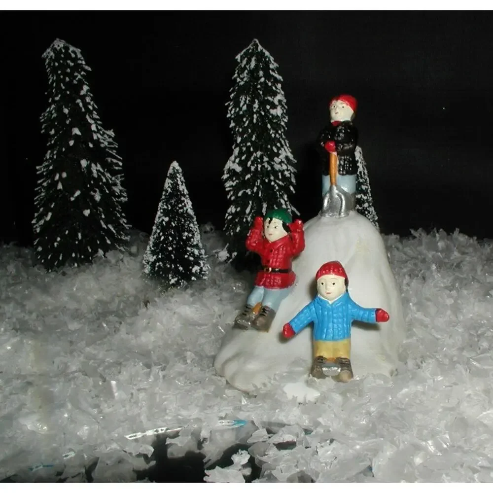 It's a Wonderful Life George & Harry Sledding Hill w/Shovel Village Figure NEW!